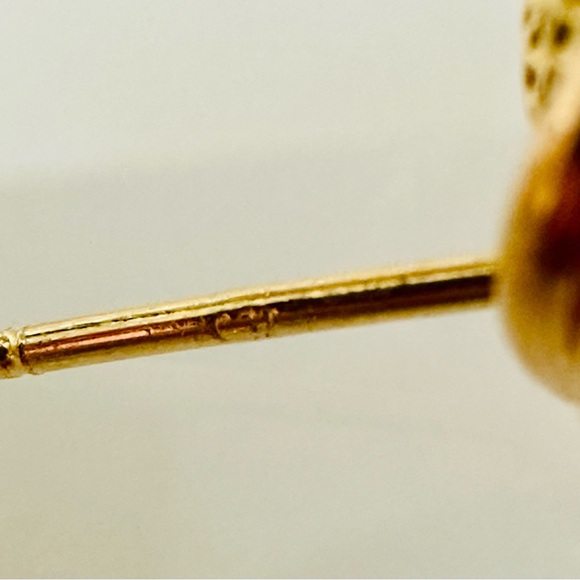 Tricolor Knot Earrings. 💛 Real 18(18k) Karat Solid Gold Jewelry - Picture 12 of 14